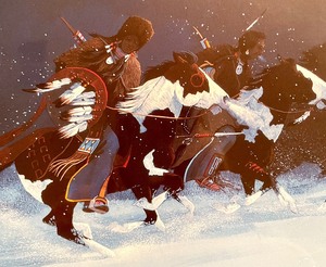 lot 41 image: Night Ride Limited Edition Signed Print by Gale Runningwolf