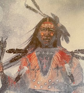 lot 49 image: Buffalo Dance Framed Print by A. Benauy