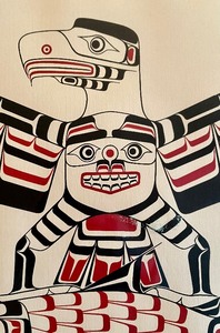 lot 7 image: Eagle and SalmonLimited Edition Signed Serigraph by Henry Hunt