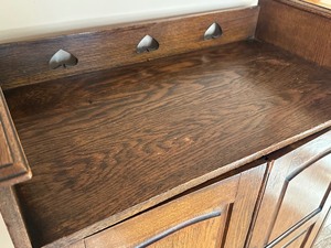 lot 24 image: Vintage Two Door Vintage Arts and Crafts  Mission Style Cabinet