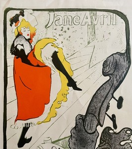 lot 163 image: Toulouse-Lautrec Unframed Print by Jane Avril