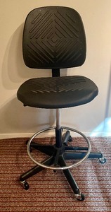 lot 181 image: Tall Shop Stool on Casters