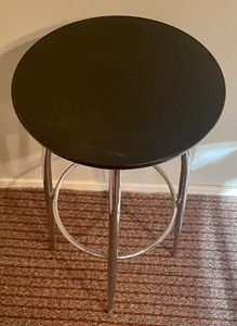 lot 184 image: Chrome Based Accent Table