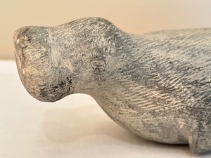 lot 16 image: Stone Carved Walrus Figurine