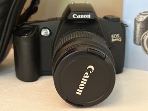 lot 78 image: Vintage Canon EOS Rebel Film Camera with Case