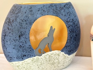 lot 84 image: Two Decorative Southwest Style Vases
