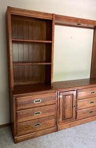 lot 208 image: Outrigger Three Piece Entertainment Center by Young & Hinkle