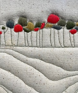 lot 222 image: Vintage Fabric Puff Art