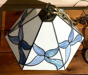 lot 236 image: Stunning Stained Glass Light Fixture