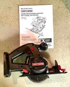 lot 270 image: Craftsman Cordless Tool Grouping with Charger and Battery