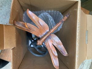 lot 248 image: Dragonfly Birdbath Dripper  Fountain