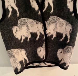 lot 301 image: Buffalo Motif Wool Vest