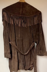 lot 315 image: Vintage LNR Fringed Leather Coat  Jacket
