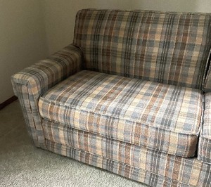 lot 345 image: Vintage Hide A Bed Sofa  Couch
