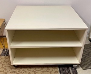 lot 361 image: White Table on Casters