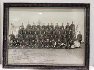 lot 214 image: 2 Original Large Antique Military Photographs