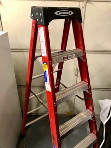 lot 159 image: Brand New or Like-New WERNER 6 Fiberglass Ladder