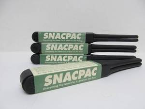 lot 18 image: 4 Brand New BOKER SnacPac Snap-Together Knife, Fork & Spoon Set