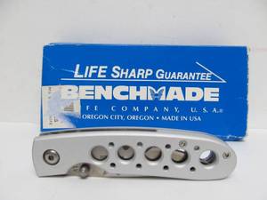 lot 21 image: Quality Unused BENCHMADE Crawford Design Balisong ATS-34 Folding Knife
