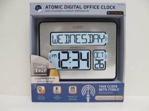 lot 28 image: Brand New Atomic Digital Office Clock