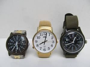 lot 112 image: Nice Group of 3 Mens TIMEX Watches