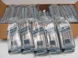 lot 139 image: FULL Brand New Case - 30 Round PMI Stainless Magazines for Mini-14 Semi Auto Rifle