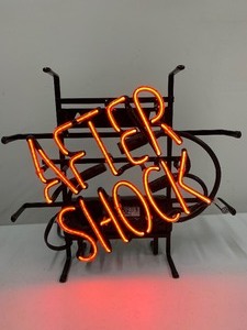 lot 318 image: Working AFTER SHOCK Lighted Neon Beer Sign