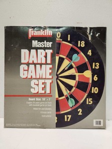 lot 259 image: Unused FRANKLIN Cork Dart Board Game