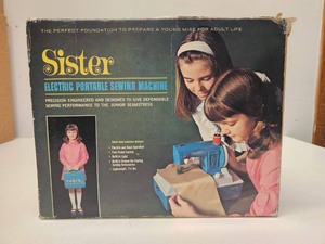 lot 260 image: Vintage 1960s era SISTER Electric Sewing Machine