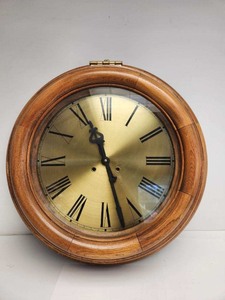 lot 293 image: Beautiful LARGE Working Nautical Ships Clock