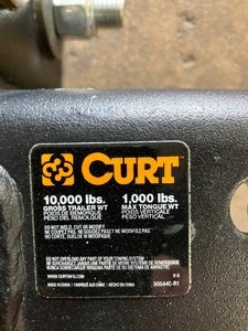 lot 248 image: Excellent Quality Heavy Duty CURT Manufacturing 10,000lb Deep Drop Trailer Hitch