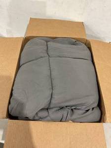 lot 206 image: Twin XL Polyester Bedding - Grey