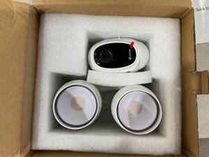 lot 219 image: EZVIZ Floodlight Security Camera - WiFi, 1080P, Motion-Activated - White