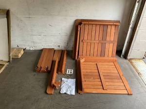 lot 132 image: Furinno Tioman Outdoor Dining Table - Natural