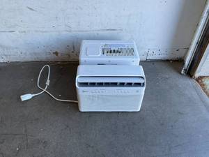 lot 151 image: LOT OF 2 - Midea 8,000 BTU U-shaped Air Conditioners - White