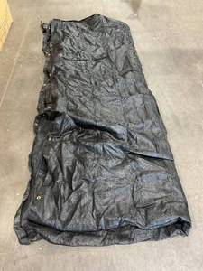 lot 304 image: CharcoalBlack Shade Fence Privacy Screen with Heavy Duty Brass Grommets