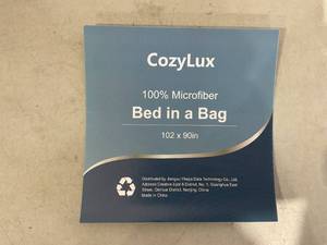 lot 306 image: CozyLux 7-Piece Dark Grey King Size Bed in a Bag