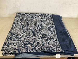 lot 309 image: LOT OF Madison Park NavyGray Linens