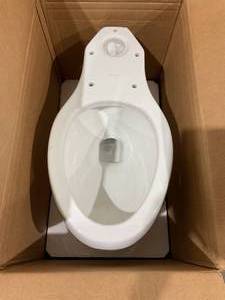 lot 55 image: Kohler Highline White Classic Pressure Elongated Toilet Bowl Base