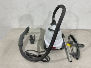 lot 62 image: Pure Enrichment PureSteam XL Standing Steamer with Garment Hanger