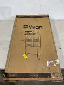 lot 78 image: Yvan 12.5ft Aluminum Telescopic Extension Ladder
