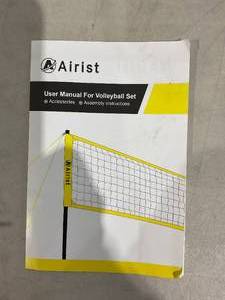 lot 95 image: Airist Portable Volleyball Net Set - RedBlue