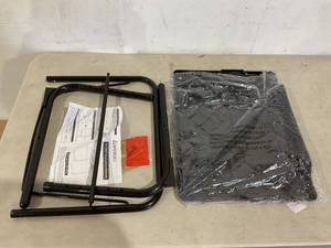 lot 332 image: LORYERGO Tilting TV Tray with Cup Holder - Black