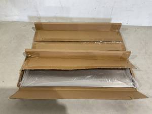 lot 340 image: LOT OF 2 Wallniture Plat Stainless Steel Wall Shelf Heavy Duty - Silver