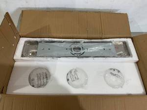 lot 341 image: Dorence 3-Light Bathroom Vanity Fixture - Brushed Nickel