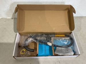 lot 349 image: Elkay Avado Black Stainless Single Hole Bar Faucet with Lever Handle