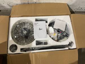 lot 46 image: ANTOINE 52 in. Indoor Black Ceiling Fan with Light, Remote, Reversible Blades
