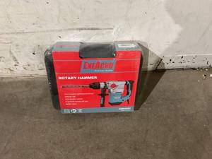 lot 48 image: ENEACRO 1-14 Inch SDS-Plus 13 Amp Heavy Duty Rotary Hammer Drill, Safety Clutch 4 Functions with Vibration Control Including Grease, Chisels and Drill Bits with Case