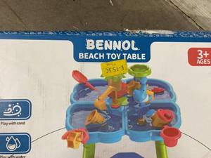 lot 186 image: Bennol Kids Beach Toy Table Water Table- 4-in-1