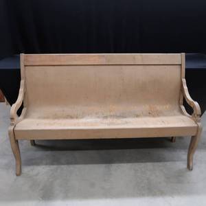 lot 47 image: VINTAGE PROJECT CHURCH PEW